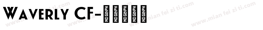 Waverly CF字体转换
